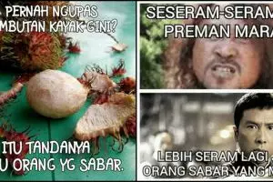 10 Meme 'ciri orang yang sabar' ini ngocolnya bikin lelah