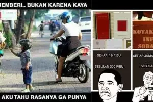 15 Meme bijak bersedekah ini bakal buat kamu nggak males untuk berbagi