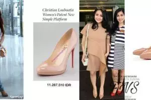 7 Sepatu Ayu Ting Ting ini kembar dengan Nagita, seleranya samaan nih?