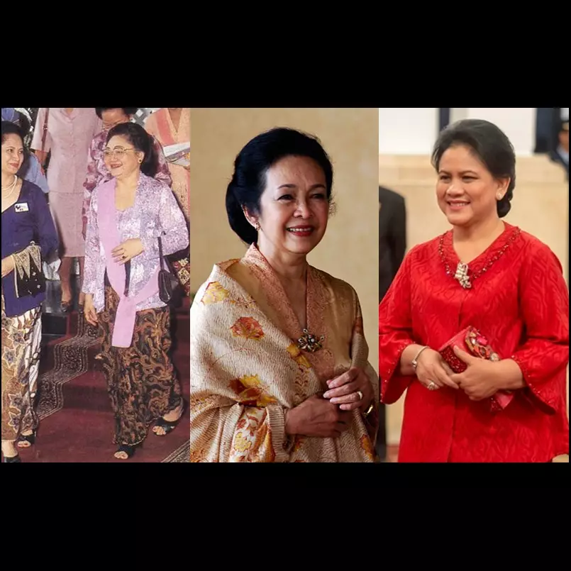 Beda gaya ibu negara Indonesia dari masa ke masa, idolamu siapa?