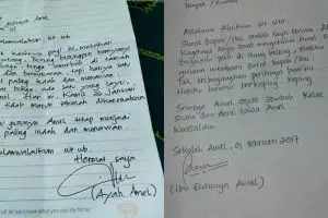 Surat kocak ayah, ibu guru dan ibunya Amel ini isinya bikin nyengir