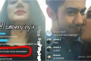 5 Instagram Live artis ini bikin heboh netizen, ada yang ciuman