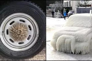 10 Insiden saat musim dingin ini ubah mobil jadi benda artistik