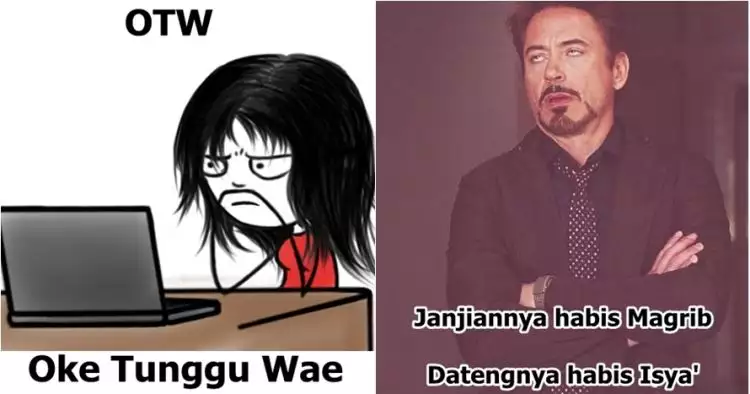 10 Meme 'kamus waktu di Indonesia' ini bikin korban PHP cengar-cengir