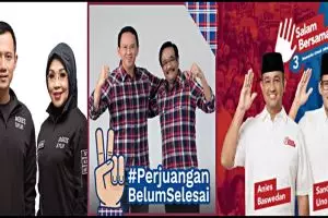 Ini deretan seleb pendukung masing-masing paslon Gubernur DKI