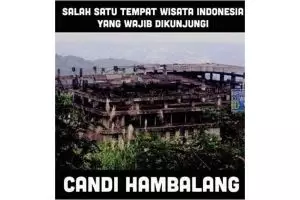 Hambalang mangkrak, hasil editan netizen ini bikin ketawa ngakak