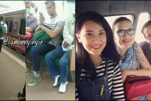 9 Potret kesederhanaan artis, mau naik KRL hingga makan dengan cobek