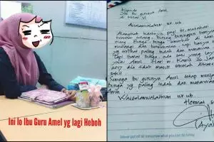 Ini konon sosok ibu guru yang bikin bapak dan ibunya Amel nggak akur