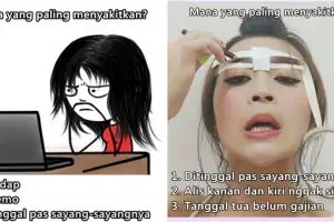 10 Meme 'mana paling menyakitkan' ini kocaknya bikin senyum getir