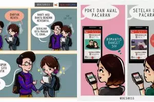 12 Komik strip lika-liku percintaan ini bikin baper berjamaah