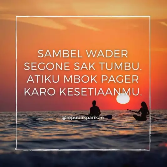 Pantun Jawa baper © 2021 brilio.net