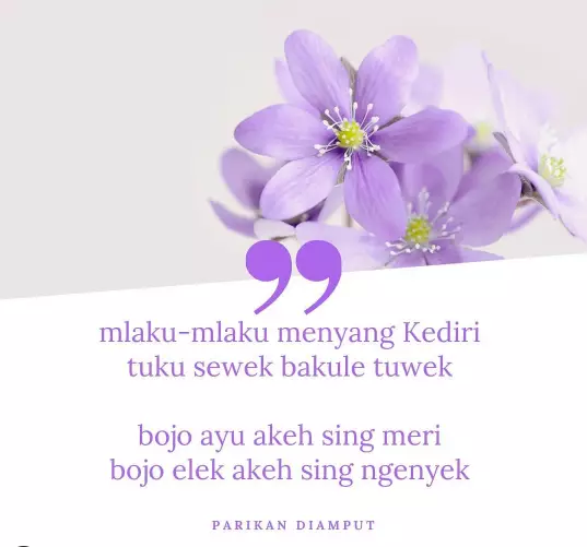 Pantun Jawa baper © 2021 brilio.net