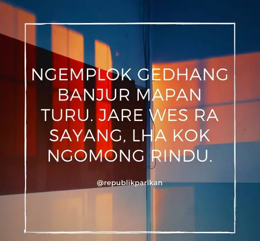 Pantun Jawa baper © 2021 brilio.net