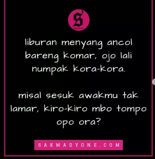 Pantun Jawa baper © 2021 brilio.net