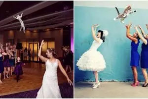 15 Foto editan pengantin lempar 'bunga' ini lucunya bikin ketawa