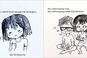 Komik tentang LDR ini viral, endingnya bikin nyesek lho