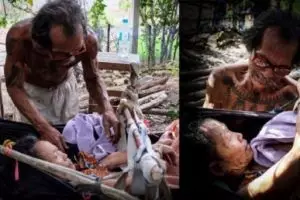 Kisah haru suami rela kelaparan bertahun-tahun demi rawat sang istri