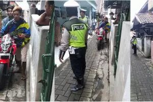 Kabur saat hendak ditilang, 2 pemuda ini tertimpa sial usai masuk gang