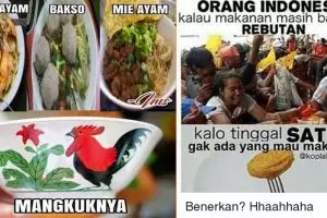 10 Meme kebiasaan makan orang Indonesia ini uniknya tak ada lawan
