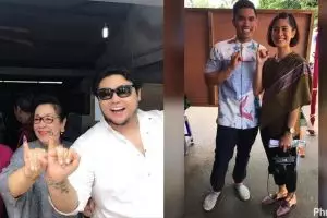 10 Gaya seleb Indonesia usai nyoblos, siapa paling kece nih?