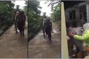 Aksi anggota Polres Jepara gendong nenek saat pilkada sungguh mulia