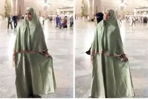 Unggah foto momen umrah di Mekah, foto Nagita banjir pujian dan doa