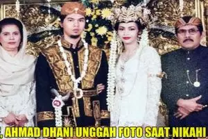 Ahmad Dhani unggah foto lawas pernikahan dengan Maia, ada apa ya?