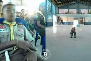 Tertidur saat kegiatan Pramuka, foto bocah ini jadi viral