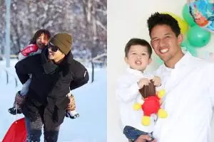 10 Potret kedekatan Irfan Bachdim bareng anaknya, bukti papa idaman