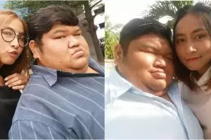 Gadis cantik ini pilih pria berbadan tambun untuk jadi pasangannya