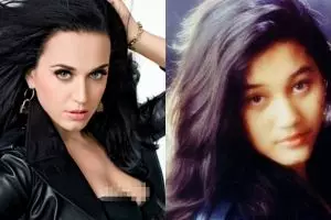 9 Foto perbandingan Katy Perry vs Nike Ardilla, mirip nggak sih?