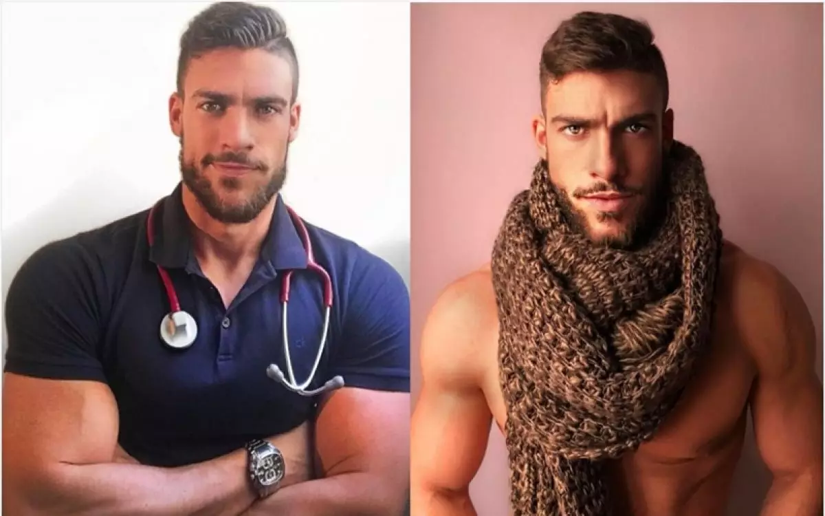12 Foto Fran Suarez, perawat ganteng yang bikin antre minta disuntik
