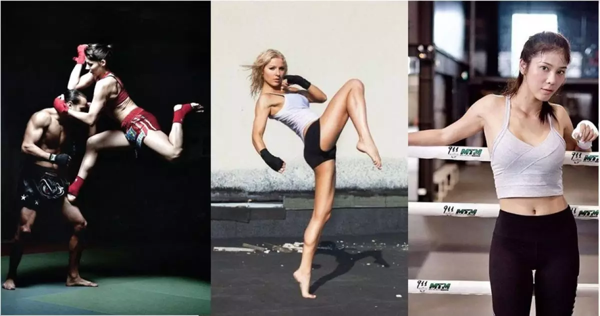 15 Foto keren saat cewek berlatih Muay Thai, badass abis