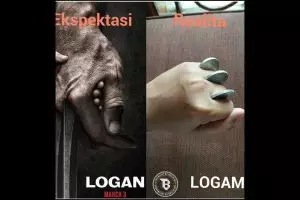 Deretan aksi lucu tiru karakter Logan ini bikin hilang gaharnya