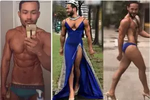 Pria kekar yang hobi pakai hak tinggi ini ternyata pendonor ginjal