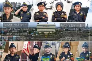 10 Foto gagah & lucunya anak-anak saat berdandan ala pegawai Bea Cukai