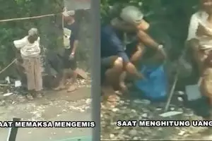 Nenek renta asal Semarang ini dipaksa ngemis oleh cucunya, tega banget