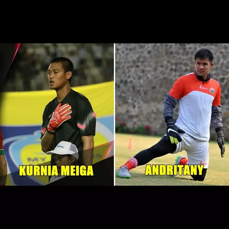 Sesama kiper timnas, ini beda sepak terjang Andrytany vs Kurnia Meiga 