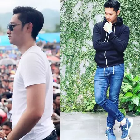 10 Foto Angga Wijaya, manajer Dewi Perssik yang bikin salah fokus