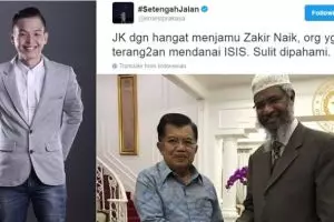 Ernest Prakasa minta maaf soal kicauannya tentang Zakir Naik