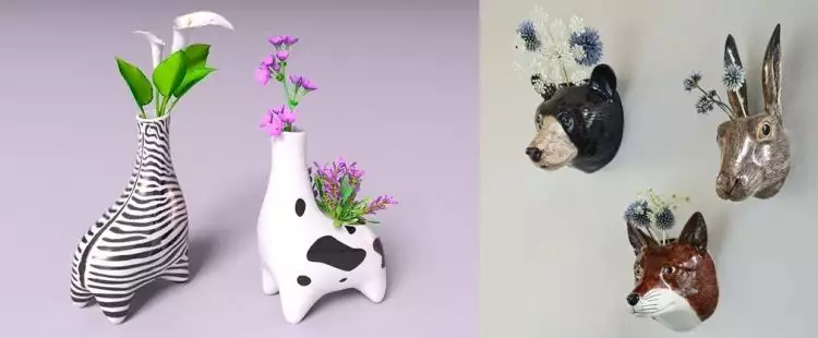  14 Vas  cantik berbentuk binatang ini bikin rajin menghias rumah