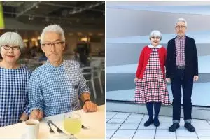 37 Tahun menikah, pasangan ini selalu memakai pakaian couple