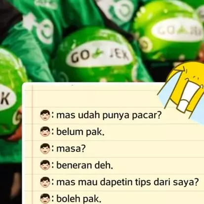 Nasihat driver ojek online buat yang lagi nyari jodoh ini mak jleb pol