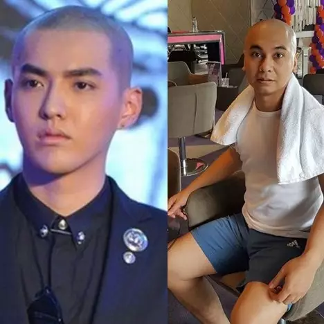 13 Seleb cowok ini pernah tampil dengan kepala pelontos, ada idolamu?