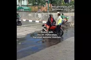 8 Meme pemotor nakal dihadang polisi ini ngocolnya parah banget