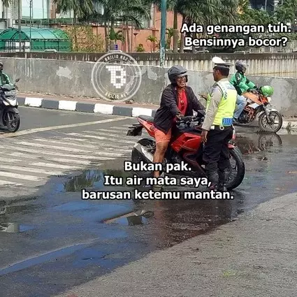 8 Meme pemotor nakal dihadang polisi ini ngocolnya parah banget