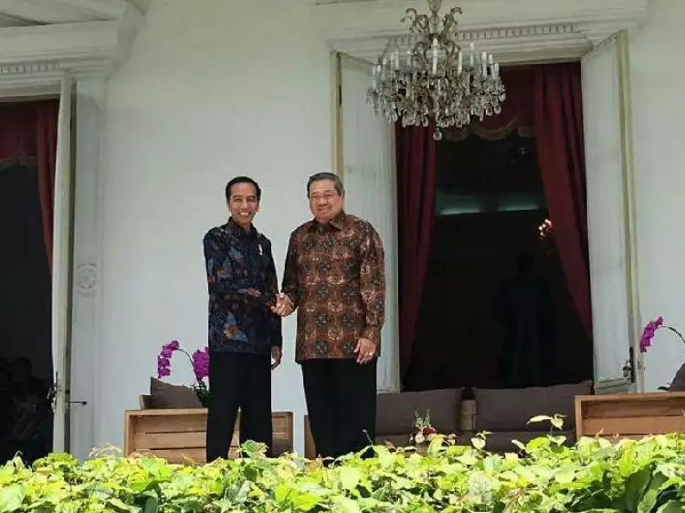 Akhirnya Presiden Jokowi dan SBY bertemu di Istana Merdeka