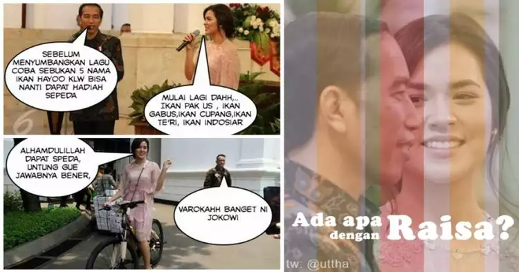 8 Meme Raisa ketemu Jokowi ini bikin gimana gitu...