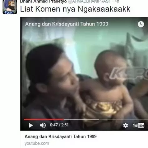Ahmad Dhani tiba-tiba komentari video Anang &amp; KD tahun 1999, ada apa?