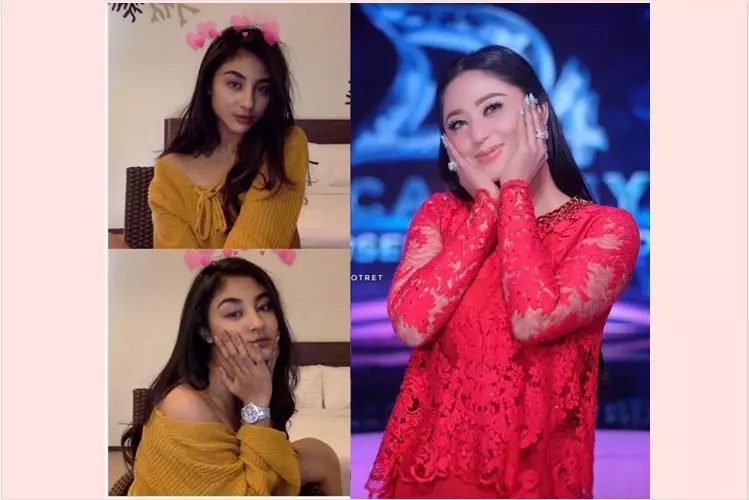 10 Potret manisnya Agin, aktris pendatang baru 'kembaran' Dewi Perssik